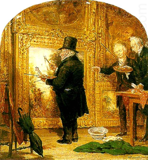 William Parrott turner on varnishing day at the royal china oil painting image